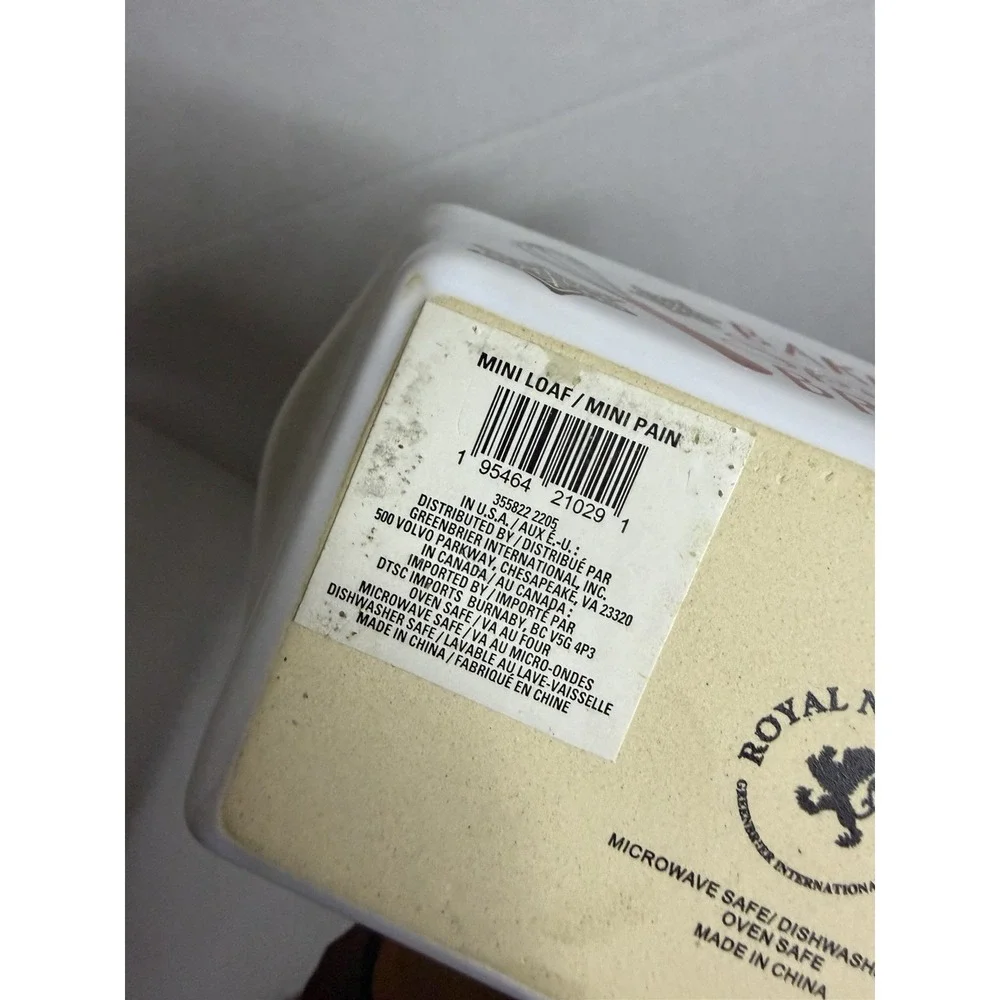 Royal Norfolk Ceramic Mini Loaf-